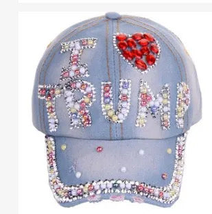 Trump Rhinestone cap