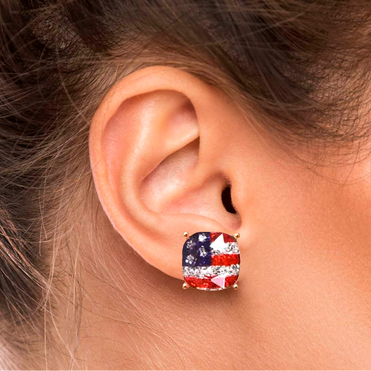 Flag Post Earrings